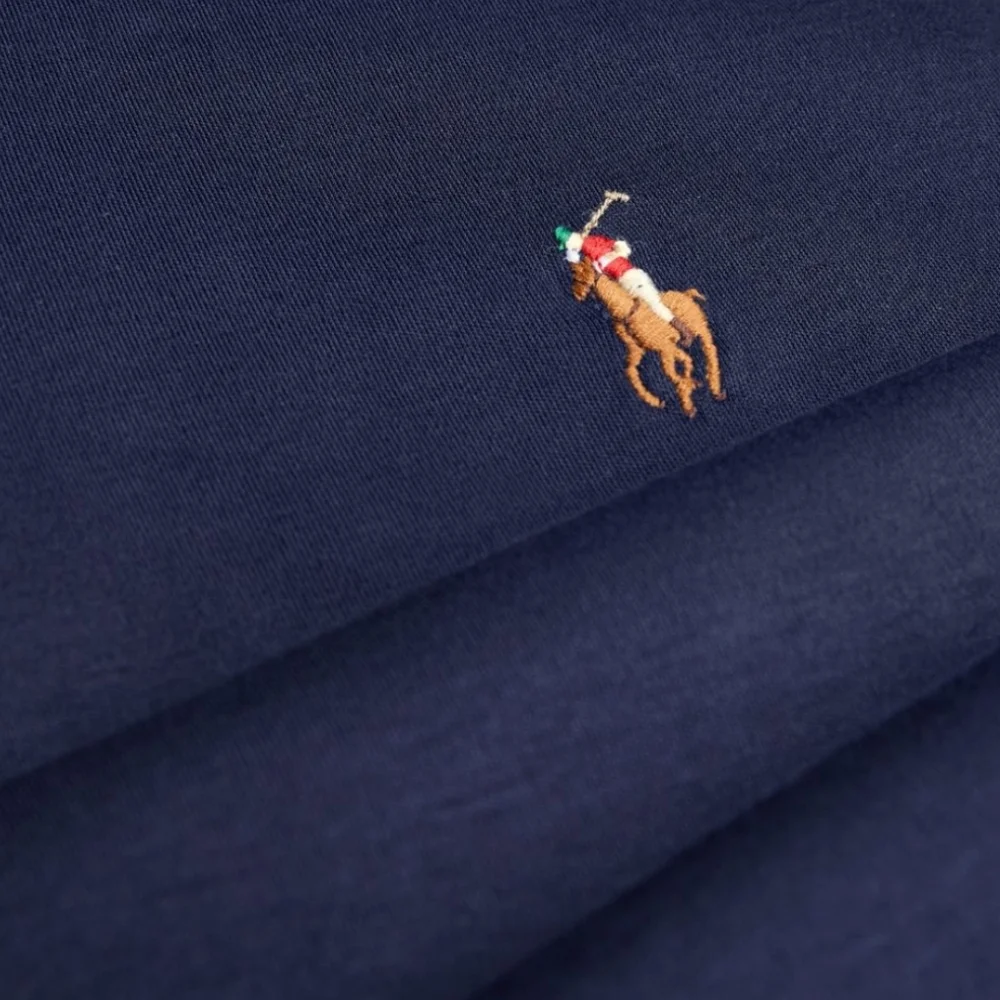 POLO RALPH LAUREN Polo Shirt Pima Cotton Custom-Fit French Navy XXL